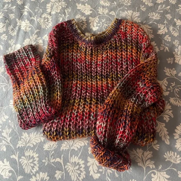 rainbow knit sweater - Picture 1 of 5